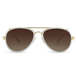 Velvet Eyewear Gloria Sunglasses, white
