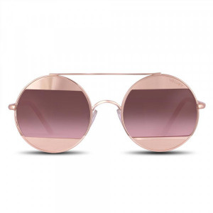 Velvet Eyewear Brielle Sunglasses, rose gold