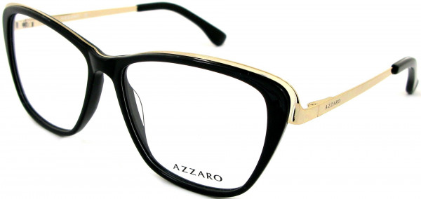 Azzaro AZ2153 Eyeglasses, C1 BLACK/GOLD