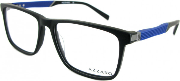 Azzaro AZ31011 Eyeglasses, C1 BLACK/BLUE
