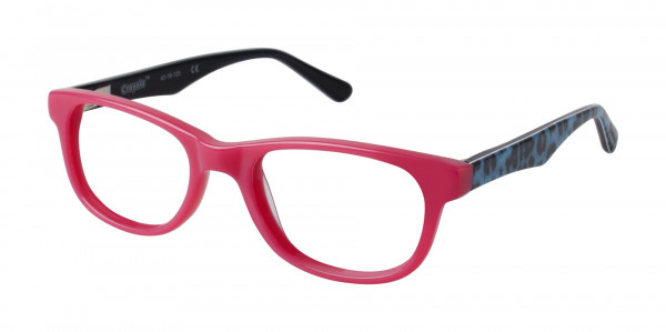 Crayola Eyewear CR242 Eyeglasses, PKTQ FUCHSIA/TURQUOISE LEOPARD