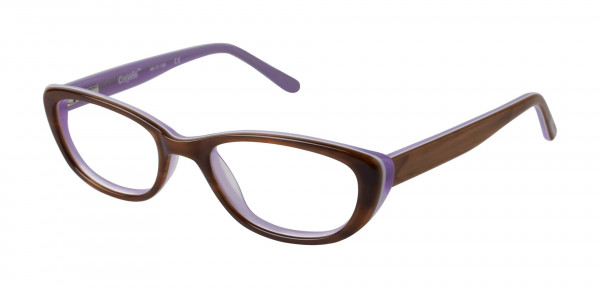 Crayola Eyewear CR243 Eyeglasses, BRPR BROWN HORN/LAVENDER