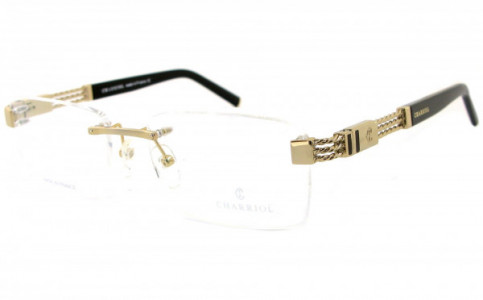 Charriol PC7532 Eyeglasses, C4 YELLOW GOLD/BLACK