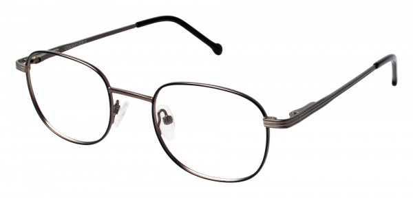 Colors In Optics C1008 CLYDE Eyeglasses, BLK BLACK/GUNMETAL