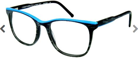 Colors In Optics C1061 MULBERRY Eyeglasses, OXBL BLACK/BLUE