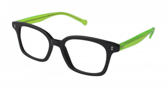 Colors In Optics C1035 CANARSIE Eyeglasses, OXGN BLACK/ELECTRIC LIME