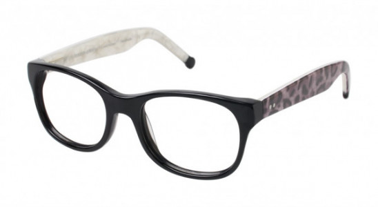 Colors In Optics CJ102 BENSKY Eyeglasses, OXAN BLACK/LEOPARD