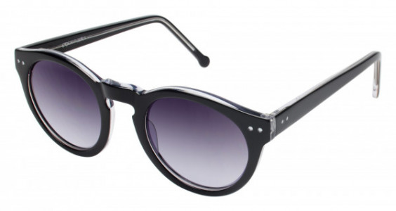 Colors In Optics CS246 FRENCH SPEC II Sunglasses, OXX BLACK/ CRYSTAL