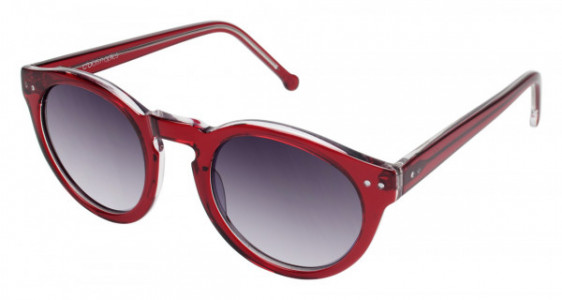 Colors In Optics CS246 FRENCH SPEC II Sunglasses, RDX RED/ CRYSTAL