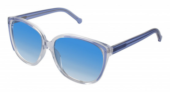 Colors In Optics CS294 HUSTLE Sunglasses, BLX BABY BLUE/ CRYSTAL
