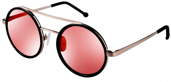 Colors In Optics CS322 BOWIE Sunglasses, OXRGD BLACK/ROSE GOLD