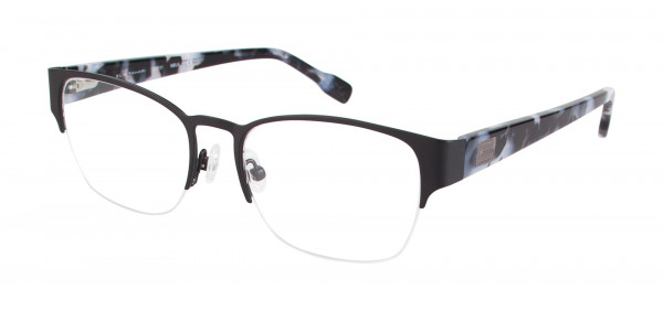Elie Tahari EO111 Eyeglasses, MBLK BLACK/PEPPER