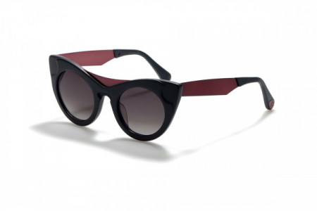 ill.i WA500S Sunglasses, 03 MATTE BLACK/RED