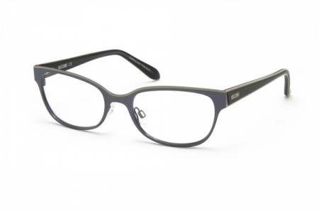 Moschino MO230V Eyeglasses, 04 BLUE/CREAM