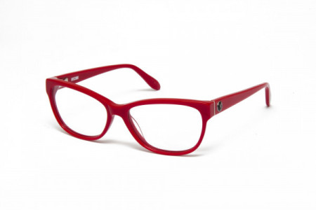 Moschino MO296V Eyeglasses, 04 SHINY RED