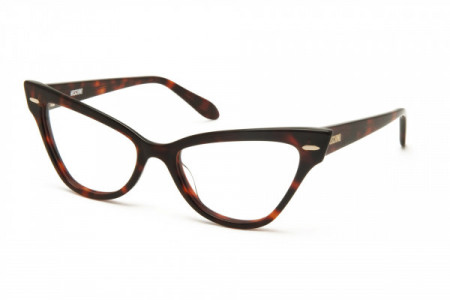 Moschino MO302V Eyeglasses, 02 SHINY HAVANA