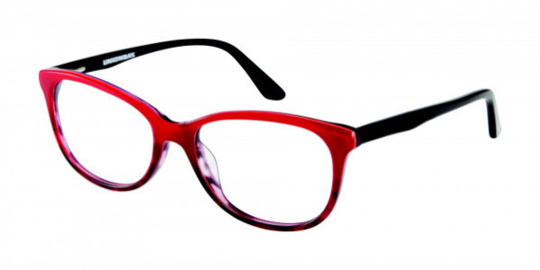 Union Bay UO107 Eyeglasses, RD RED/BLACK