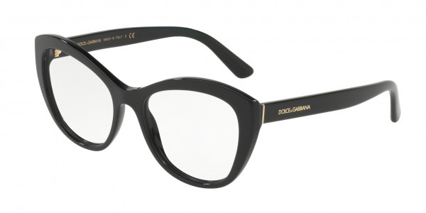 Dolce & Gabbana DG3284F Eyeglasses, 501 BLACK