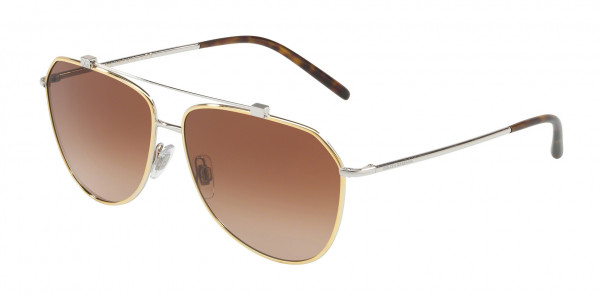 Dolce & Gabbana DG2190 Sunglasses, 129713 GOLD/SILVER