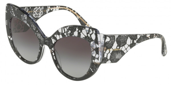 Dolce & Gabbana DG4321F Sunglasses, 31528G BLACK GRADIENT LACE