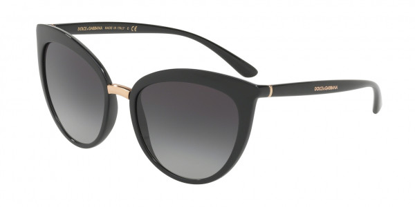 Dolce & Gabbana DG6113 Sunglasses, 501/8G BLACK (BLACK)