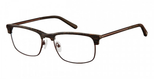 Van Heusen S376 Eyeglasses, Brown