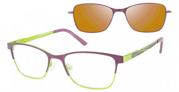 Revolution 785 Eyeglasses, Plum Lime