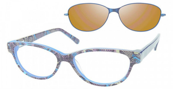 Revolution 788 Eyeglasses, Blue Coral