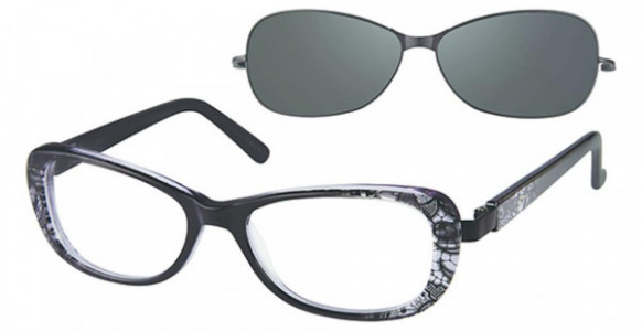 Revolution 789 Eyeglasses, Black Lace