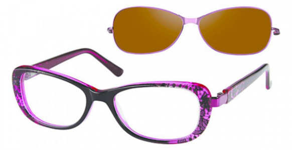 Revolution 789 Eyeglasses, Pink Lace