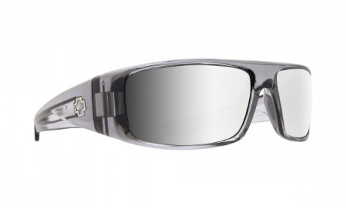 Spy Optic Logan Sunglasses, Clear Smoke / Happy Gray Green with Silver Mirror