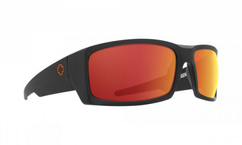 Spy Optic General Sunglasses, SPY + Dale Jr Matte Black / HD Plus Gray Green with Orange Spectra Mirror