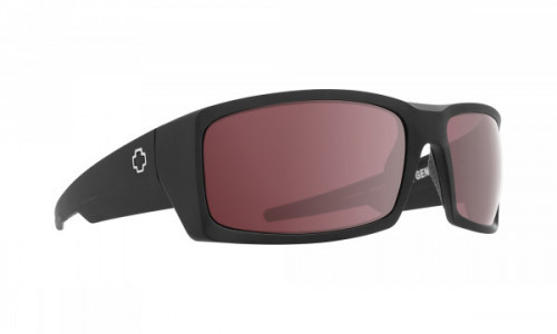 Spy Optic General Sunglasses, Matte Black / Happy Rose with Silver Spectra Mirror