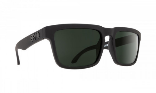 Spy Optic Helm Sunglasses, Soft Matte Black / Happy Gray Green Polar