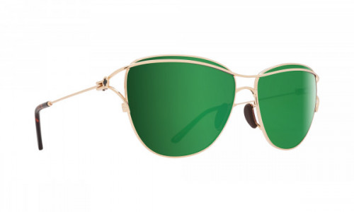 Spy Optic Marina Sunglasses, Gold / Happy Bronze with Emerald Spectra
