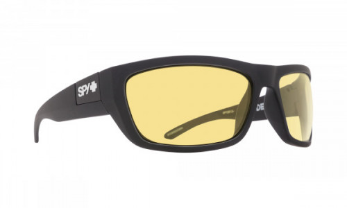 Spy Optic Dega Sunglasses, Matte Black ANSI RX / Happy Yellow