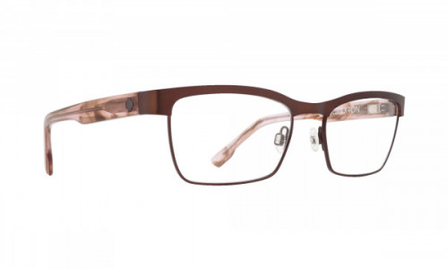 Spy Optic PAXTON Eyeglasses, Matte Deep Brown/Pink Smoke