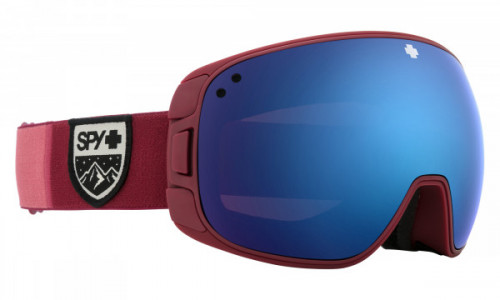 Spy Optic Bravo Snow Goggle Sports Eyewear, Colorblock Raspberry / HD Plus Rose w/ Dark Blue Spectra Mirror + HD Plus LL Light Gray Green w/ Red Spectra Mirror
