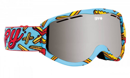 Spy Optic Cadet Snow Sports Eyewear, Pizza vs. French Fries / Bronze with Silver Spectra