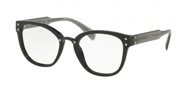 Miu Miu MU 04QVA CORE COLLECTION Eyeglasses, 1AB1O1 BLACK (BLACK)