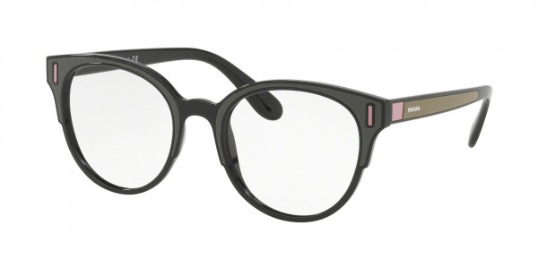Prada PR 08UV CATWALK Eyeglasses, SVK1O1 BLACK/BROWN/PINK (BROWN)
