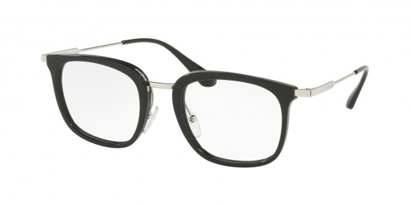Prada PR 11UV ACTIVE Eyeglasses, 1AB1O1 BLACK (BLACK)