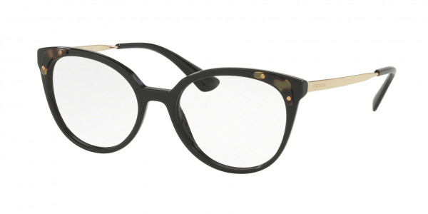 Prada PR 12UV CATWALK Eyeglasses, 1AB1O1 CATWALK BLACK (BLACK)