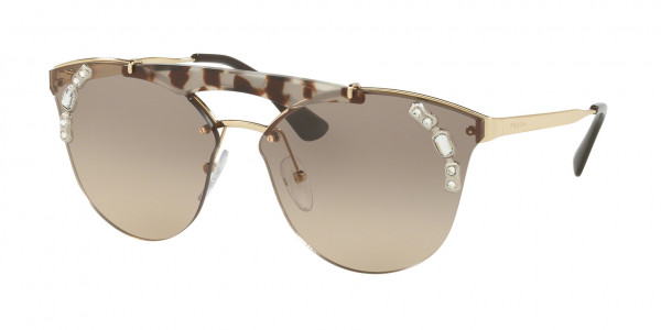 Prada PR 53US ABSOLUTE Sunglasses, C3O3D0 ABSOLUTE GOLD/OPAL SPOTTED BRO (GOLD)