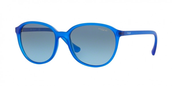 Vogue VO2939S Sunglasses, 22818F TRANSPARENT ELECTRIC BLUE (BLUE)