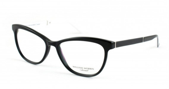 William Morris WMLACEY Eyeglasses, Blk/Wht (C1)