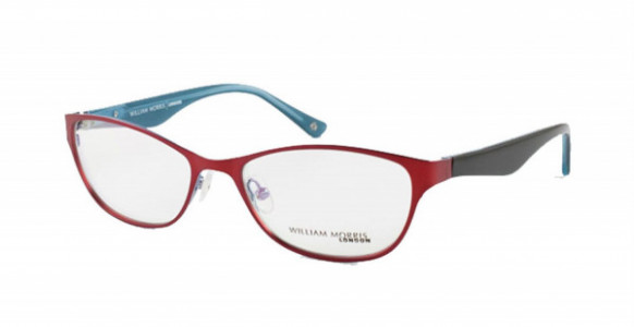 William Morris WM4500 Eyeglasses, BURGUNDY/L.BLUE (C4) - AR COAT