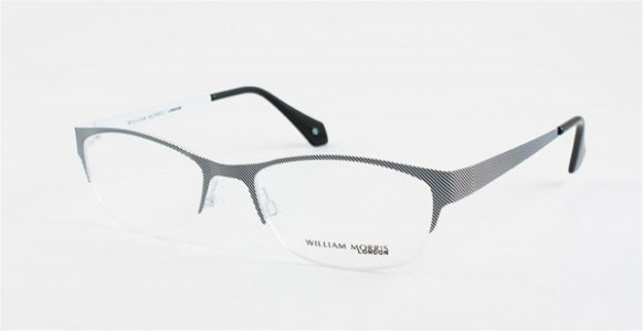 William Morris WM4107 Eyeglasses, White/Black Stripe (C3)