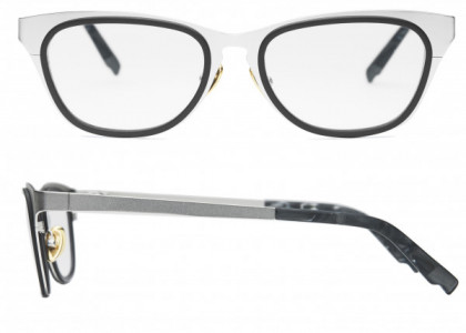 Coco and Breezy Coco and Breezy August Eyeglasses, 103 Mat Silver-Black