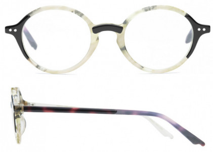 Coco and Breezy Coco and Breezy Jene Eyeglasses, 103 Mat-Kaki Marble-Black-Demi Amber